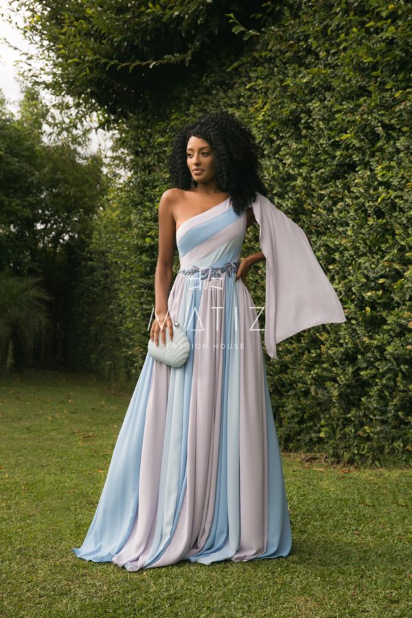M115 - Vestido lilás fluido - Image 2