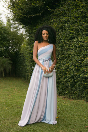 M115 - Vestido lilás fluido