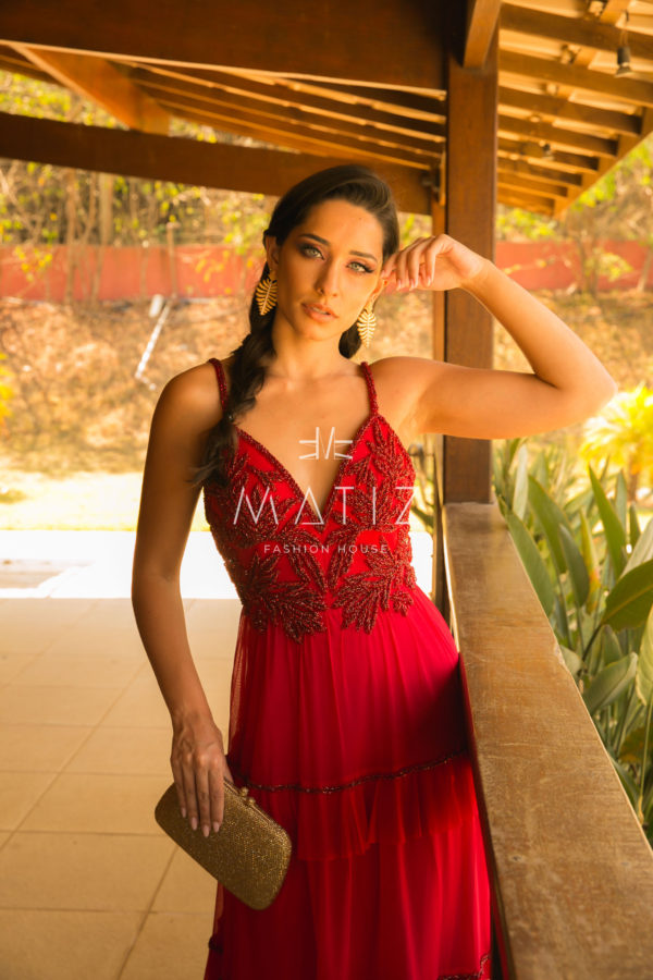 M049 - VT VERMELHO SAIA GREGA - Image 2