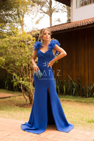 M031 - VESTIDO AZUL ROYAL