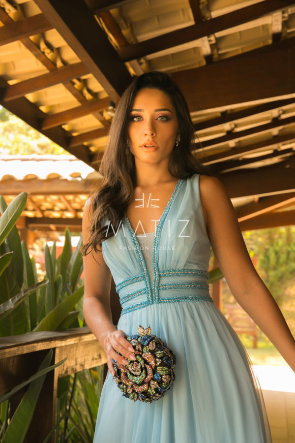 M017 - VESTIDO TULE AZUL - Image 2