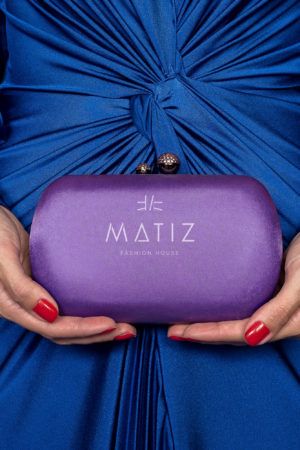 MC042 - CLUTCH ROXA RETANGULAR
