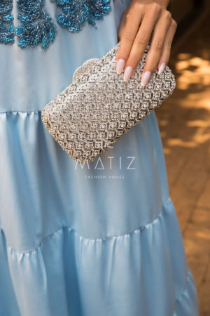 MC007 - CLUTCH PRATA PEDRARIA