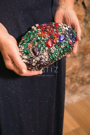 MC034 - CLUTCH COLORIDA PEDRARIA