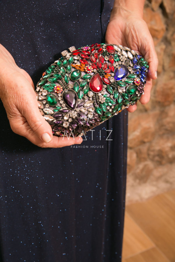 MC034 - CLUTCH COLORIDA PEDRARIA