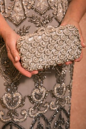 MC004 - CLUTCH PRATA PEDRARIA