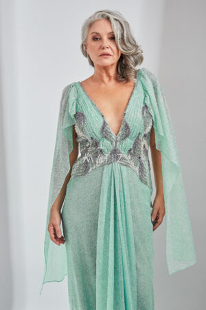VT -VESTIDO MENTA LUREX