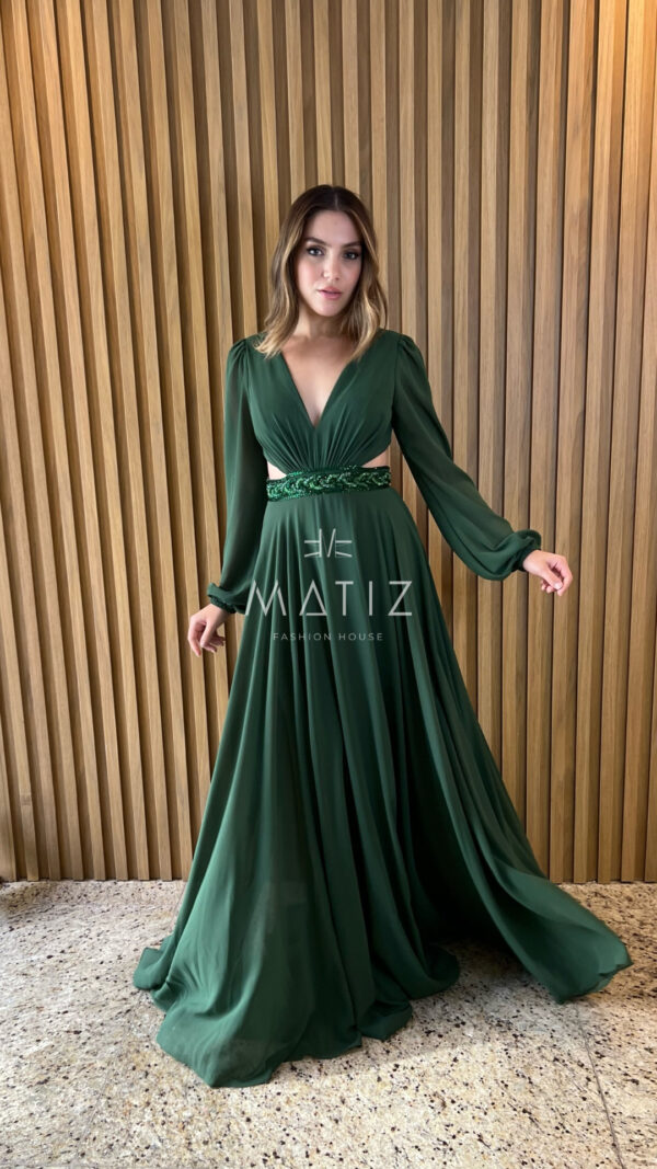 M201- VT VERDE VAZADO COSTAS